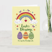 Easter Rainbow Grandparents Card カード (正面)