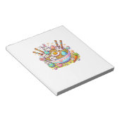 Easter Ramen Cats Cute Anime Happy Easter Day Wome ノートパッド (アングル)