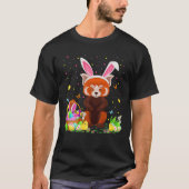 Easter Red Panda Bunny Egg Hunting Red Panda Easte Tシャツ (正面)