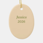 Easter Rejoice Cross Christian Gift セラミックオーナメント (裏面)