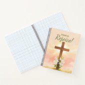  Easter Rejoice Cross Christian Gift ノートブック (内部)