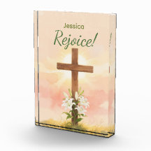  Easter Rejoice Cross Christian Gift