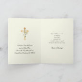 Easter Religious Resurrection Jesus Priest シーズンカード (内部)