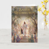 Easter Resurrection Easter Card カード (黄色い花)
