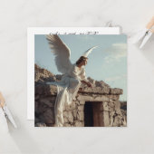 Easter Resurrection Greetings カード (正面/裏面インサイチュ)