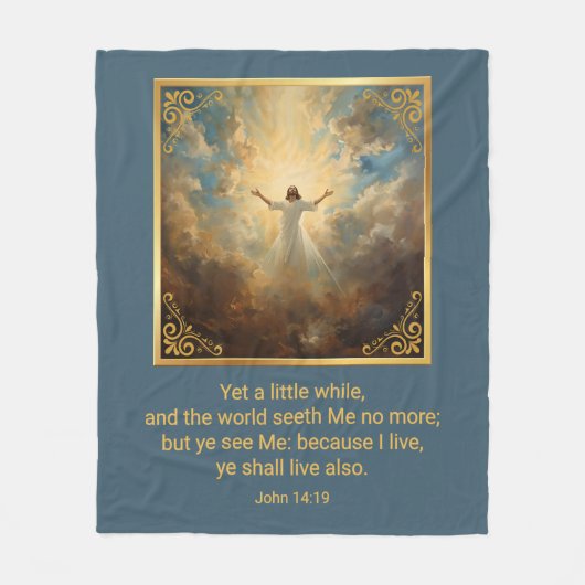 Easter Resurrection Religious  フリースブランケット (正面)