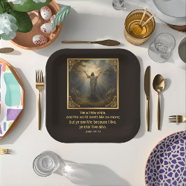 Easter Resurrection Religious ペーパープレート