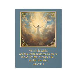 Easter Resurrection Religious メタルプリント