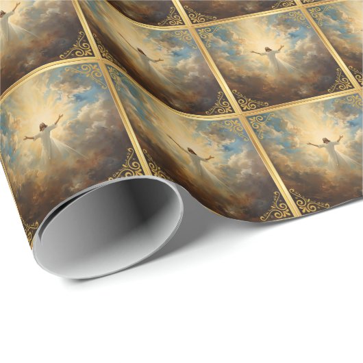 Easter Resurrection Religious ラッピングペーパー (ロールコーナー)