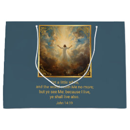 Easter Resurrection Religious  ラージペーパーバッグ