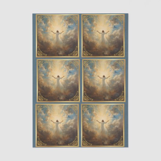 Easter Resurrection Religious 薄葉紙 (正面)