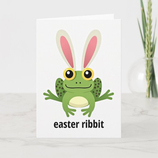 Easter Ribbit Season Card カード (正面)