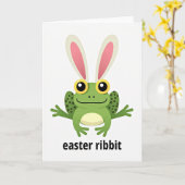 Easter Ribbit Season Card カード (黄色い花)