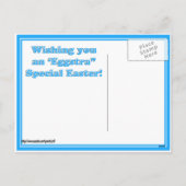 Easter Robo-x9(背景と文字) シーズンポストカード (裏面)