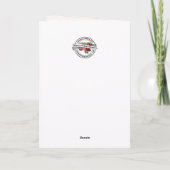 Easter Scripture Risen Christ Floral シーズンカード (裏面)