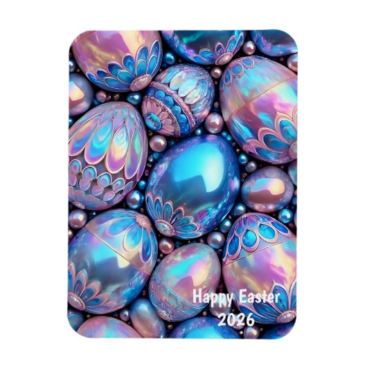 EASTER ~ Shiny Eggs ~ Flexible Photo Magnet マグネット (縦)