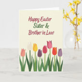 Easter Sister Brother In Law Card カード (黄色い花)