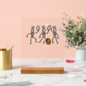 Easter Skeletons Dancing Eggs Funny Bones Men Wome アクリルサイン (ウェディング)