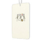 Easter Skeletons Dancing Eggs Funny Bones Men Wome カーエアーフレッシュナー (左)