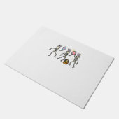 Easter Skeletons Dancing Eggs Funny Bones Men Wome ドアマット (アングル)