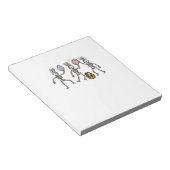 Easter Skeletons Dancing Eggs Funny Bones Men Wome ノートパッド (アングル)