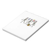 Easter Skeletons Dancing Eggs Funny Bones Men Wome ノートパッド (回転)