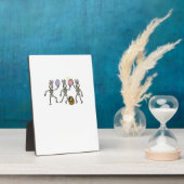 Easter Skeletons Dancing Eggs Funny Bones Men Wome フォトプラーク (側面)