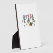 Easter Skeletons Dancing Eggs Funny Bones Men Wome フォトプラーク (側面)
