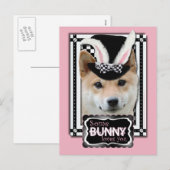 Easter - Some Bunny Loves You - Shiba Inu シーズンポストカード (正面/裏面)