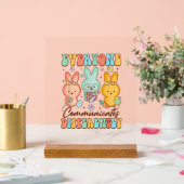 Easter Speech Therapy SLP Everyone Communicates Di アクリルサイン (ウェディング)