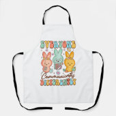 Easter Speech Therapy SLP Everyone Communicates Di エプロン (正面)