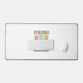 Easter Speech Therapy SLP Everyone Communicates Di デスクマット (キーボード&マウス)