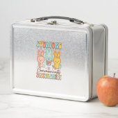 Easter Speech Therapy SLP Everyone Communicates Di メタルランチボックス (インサイチュ)