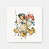 Easter Splendor: Victorian スタンダードカクテルナプキン (正面)
