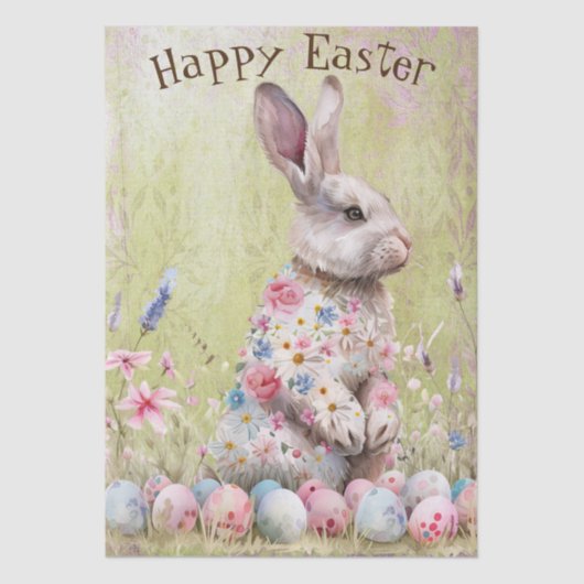 Easter Spring Bunny Tissue Paper 薄葉紙 (正面)