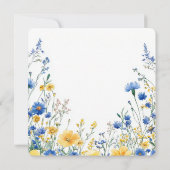 Easter Spring Flowers Invitation 招待状 (裏面)