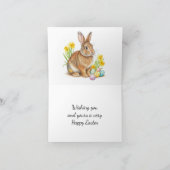  Easter Spring Plaid  シーズンカード (内部)