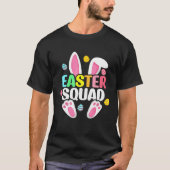 Easter Squad Bunny Ear Eggs Hunting Family Matchin Tシャツ (正面)