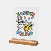 Easter Squad Bunny Egg Chick Dab Crew Matching Men アクリルサイン (傾斜)