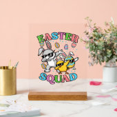 Easter Squad Bunny Egg Chick Dab Crew Matching Men アクリルサイン (ウェディング)
