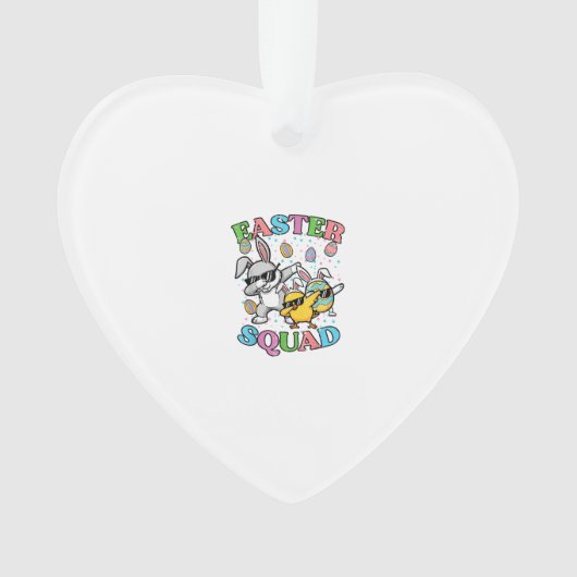 Easter Squad Bunny Egg Chick Dab Crew Matching Men オーナメント (正面)