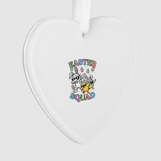 Easter Squad Bunny Egg Chick Dab Crew Matching Men オーナメント (正面)