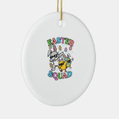 Easter Squad Bunny Egg Chick Dab Crew Matching Men セラミックオーナメント (右)