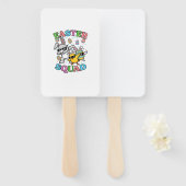 Easter Squad Bunny Egg Chick Dab Crew Matching Men ハンドファン (正面&裏面)