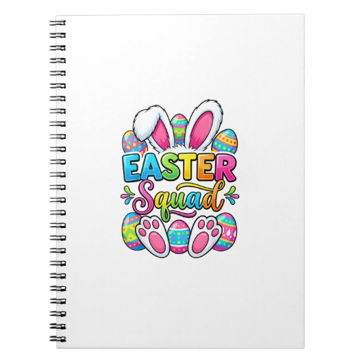 Easter Squad Family Matching Couple Easter Men Wom ノートブック (正面)