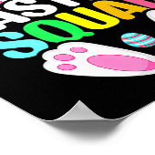 Easter Squad Family Matching Easter Day Bunny Egg  ポスター (角)