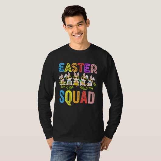 Easter Squad Family Matching Easter Day Bunny Egg  Tシャツ (正面フル)