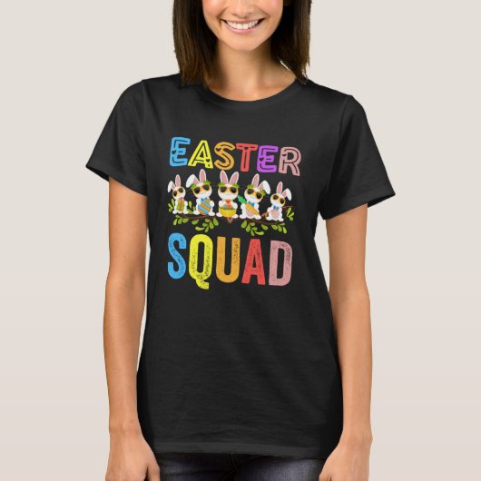 Easter Squad Family Matching Easter Day Bunny Egg  Tシャツ (正面)