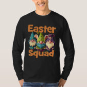 Easter Squad Family Matching Gnomes Bunny Egg Hunt Tシャツ (正面)