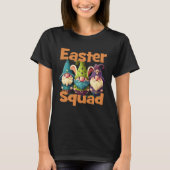 Easter Squad Family Matching Gnomes Bunny Egg Hunt Tシャツ (正面)